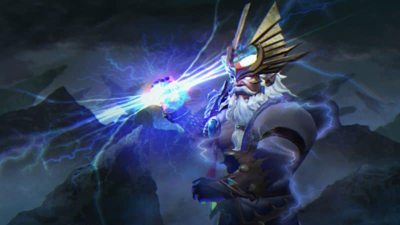 Zeus hits enemies with Lightning Bolt