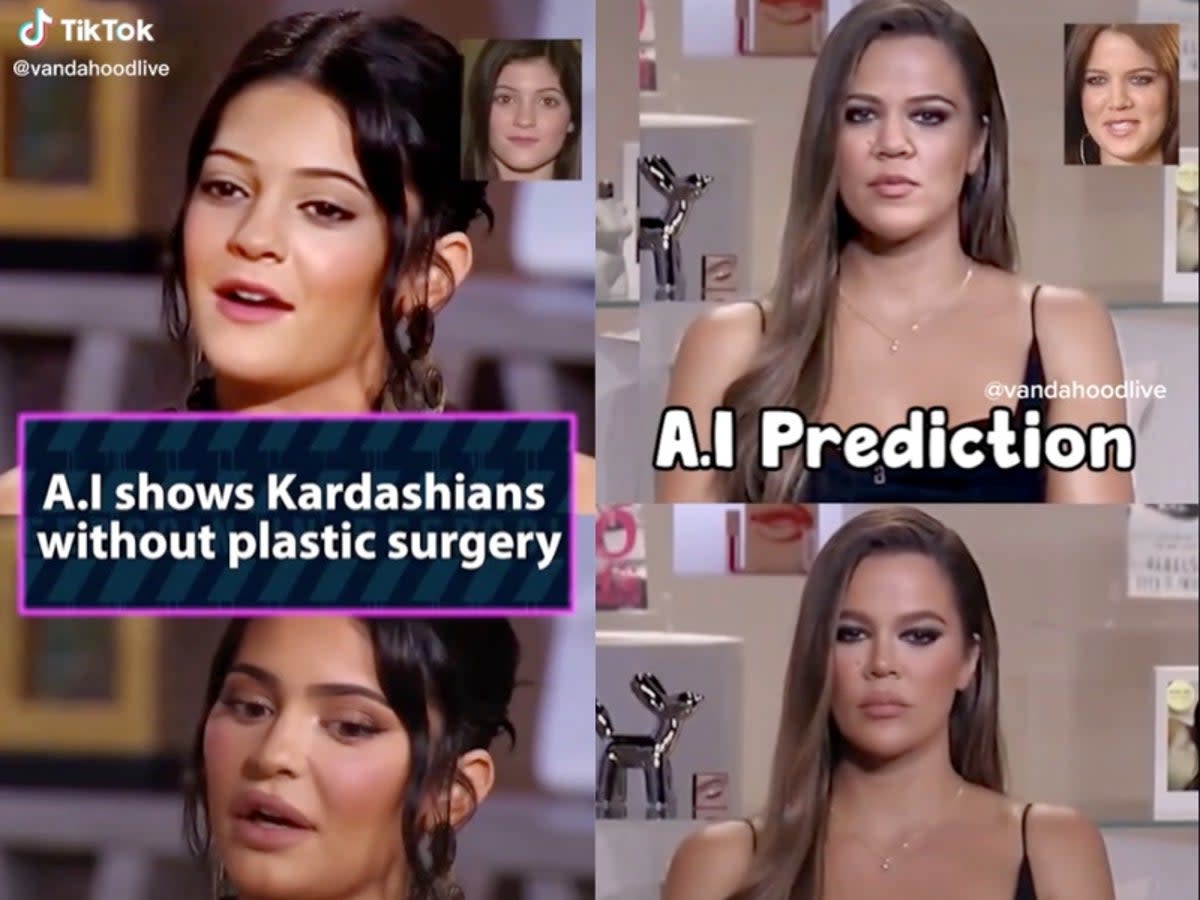 AI Video Showing What Kardashians Would Look Like 'Without Plastic Surgery' Sparks Debate