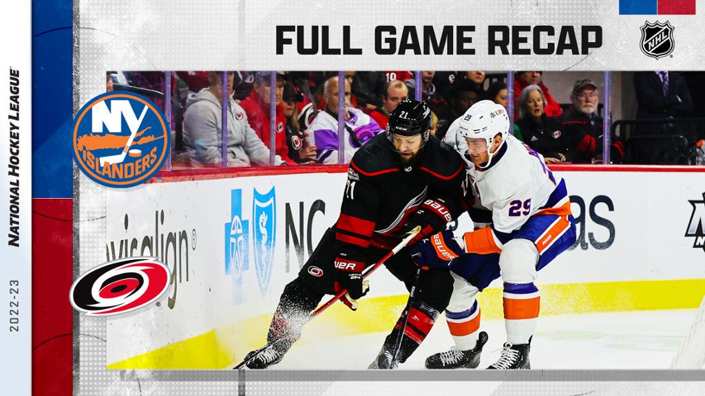 Bailey scores in 1,000th NHL game, Islanders beat Hurricanes