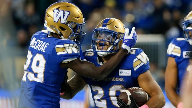 Blue Bombers take 1st place in the West Division, eliminating Elks with a dominant win |  CBC sport