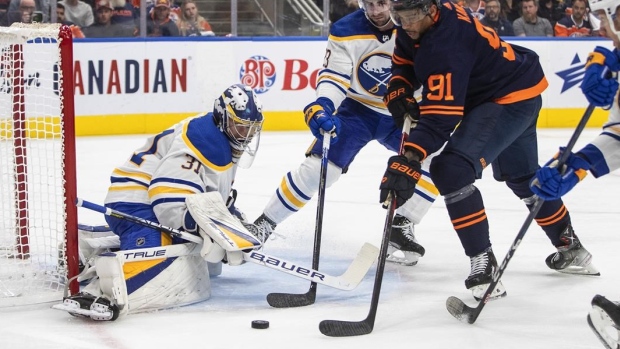 Comrie sharp with 46 saves as Sabers Oilers sunk - TSN.ca