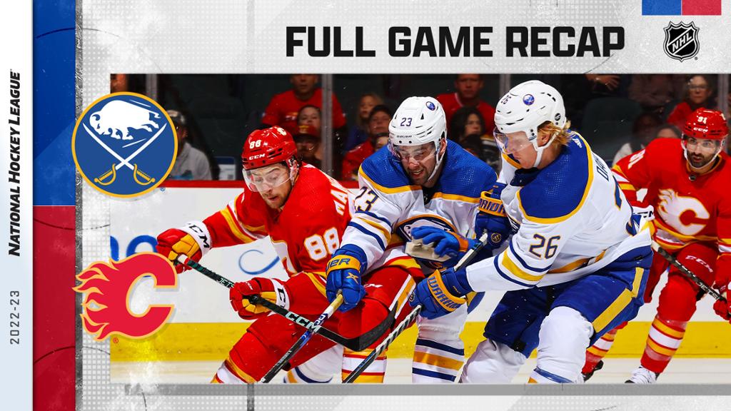 Dahlin makes NHL mark, Sabers gives Flames first loss