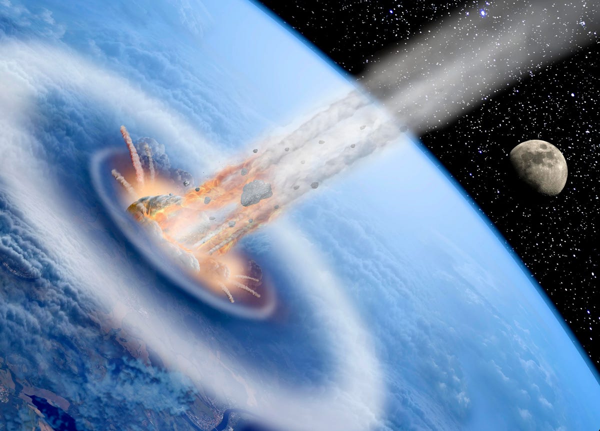 Dinosaur-killing asteroid triggered global tsunami with mountain-sized waves