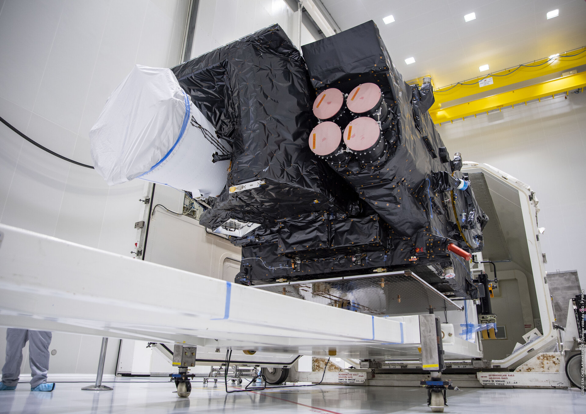 Europe's brand new weather satellite arrives at the launch site