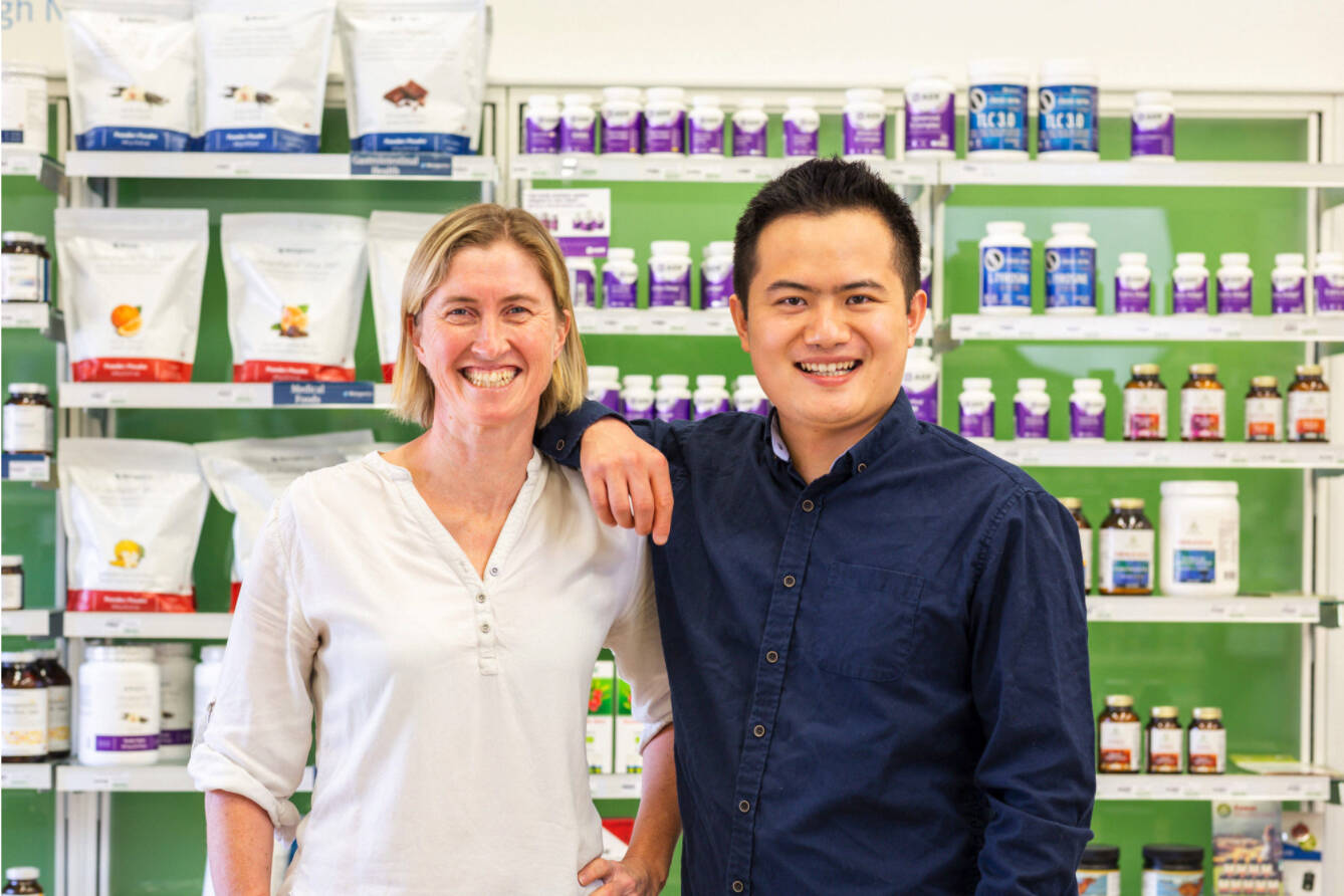 Michelle Gray and Lei Lei Wu, pharmacists at Gray’s Compounding Pharmacy in Kimberley.