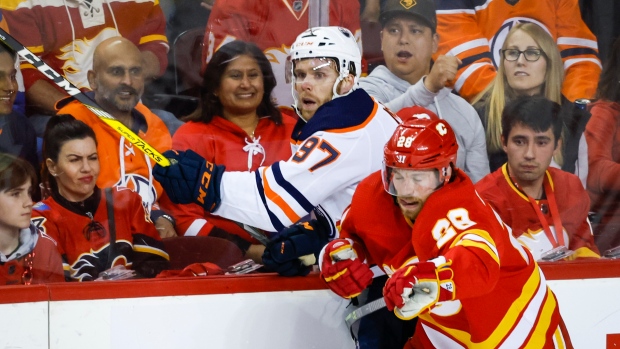 Flames insist they turned playoff loss ahead of Battle of Alberta - TSN.ca