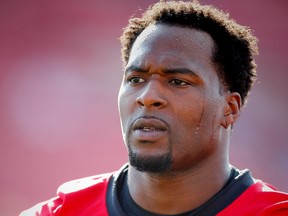 Former Calgary Stampeders running back Jerome Messam pictured in 2017.