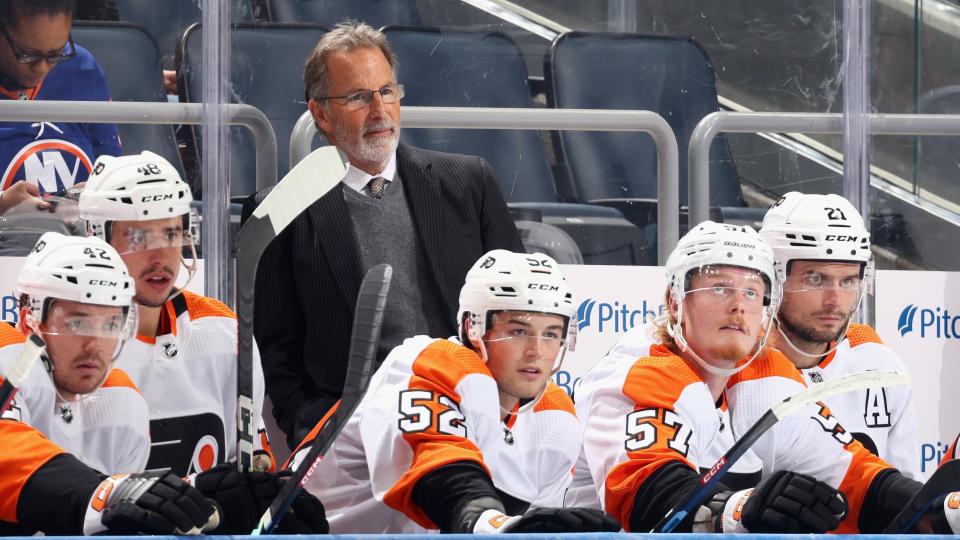 Despite the Philadelphia Flyers' strong start to the season, John Tortorella's intensity could already draw the ire of some of his stars.  (Getty Images)