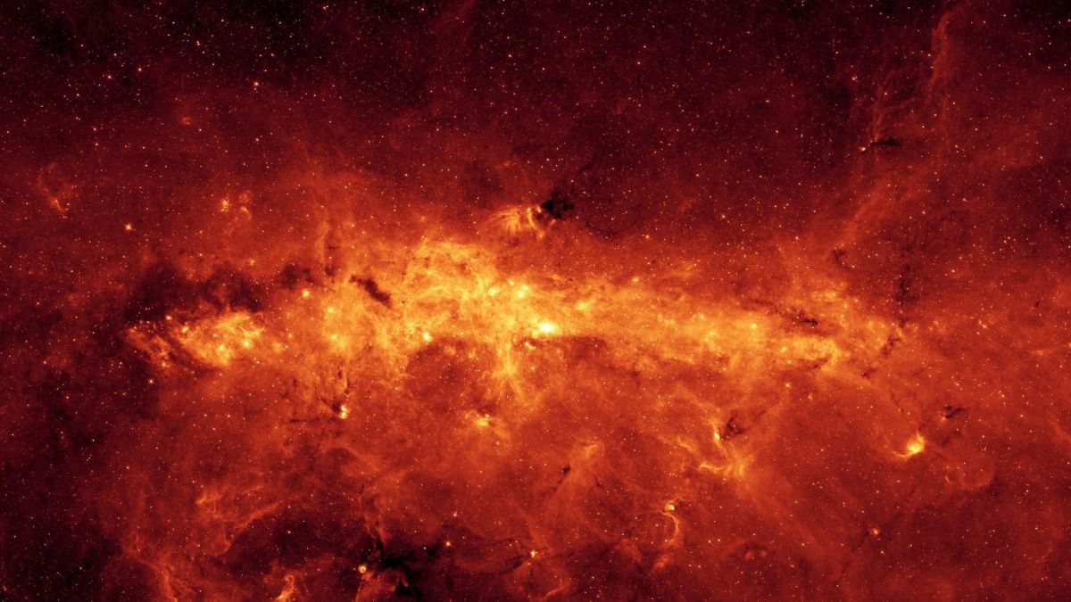 A Spitzer Space Telescope image of the Milky Way