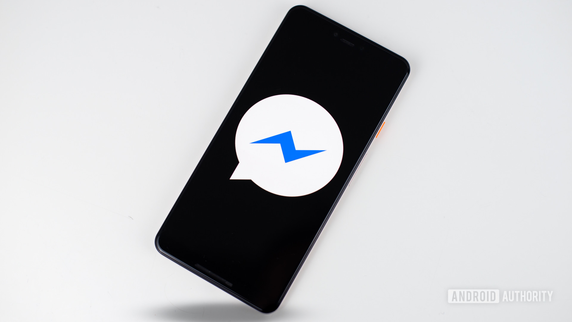 Facebook Messenger Lite on phone stock photo 1