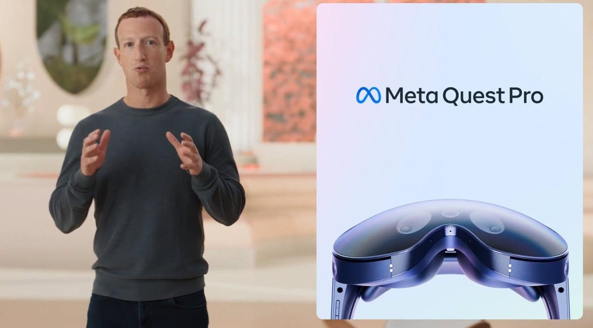 Mark Zuckerberg reveals Meta Quest Pro at triple the price of Quest 2