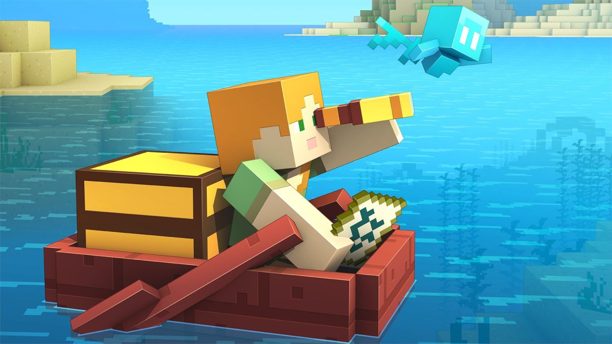 Promo image for Minecraft.