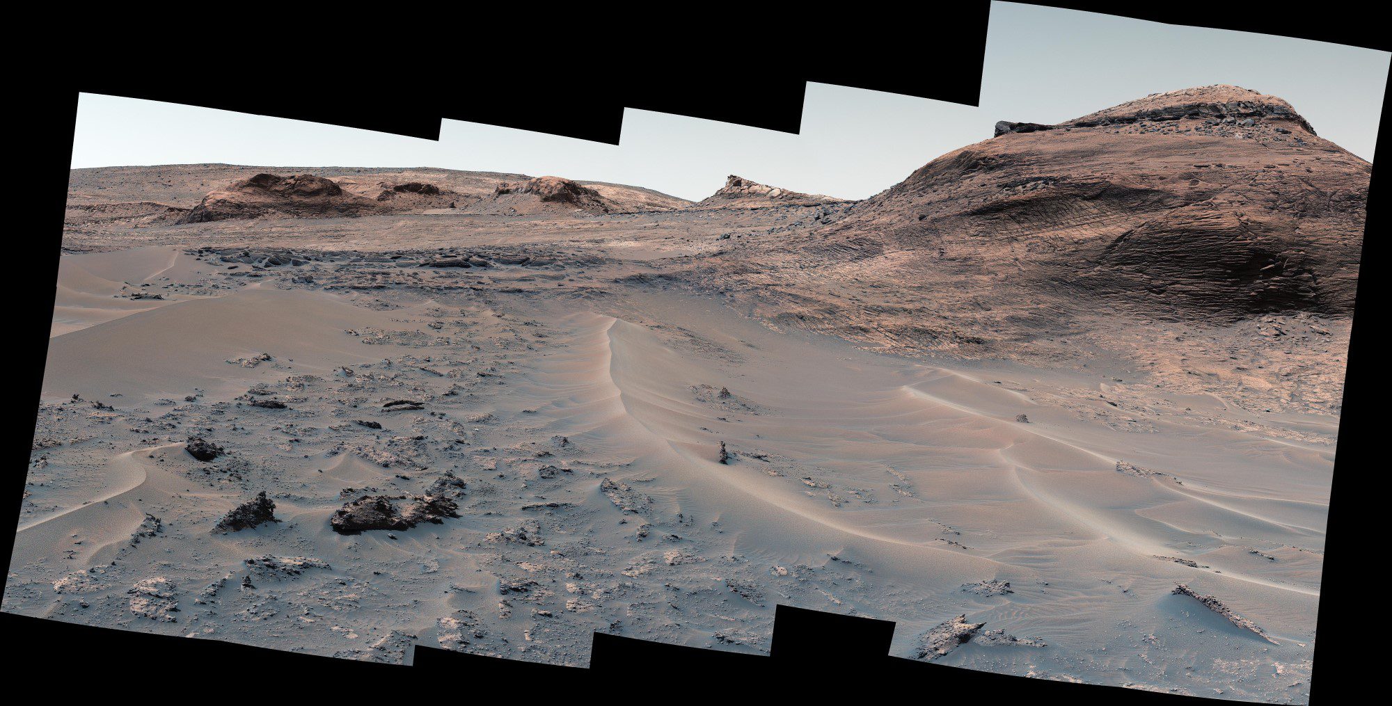 NASA's Mars rover Curiosity arrives at an interesting salty place after a treacherous journey