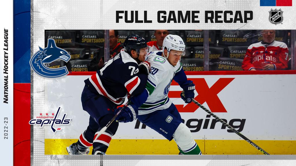 Ovechkin's four points help the Capitals rally and keep Canucks winless