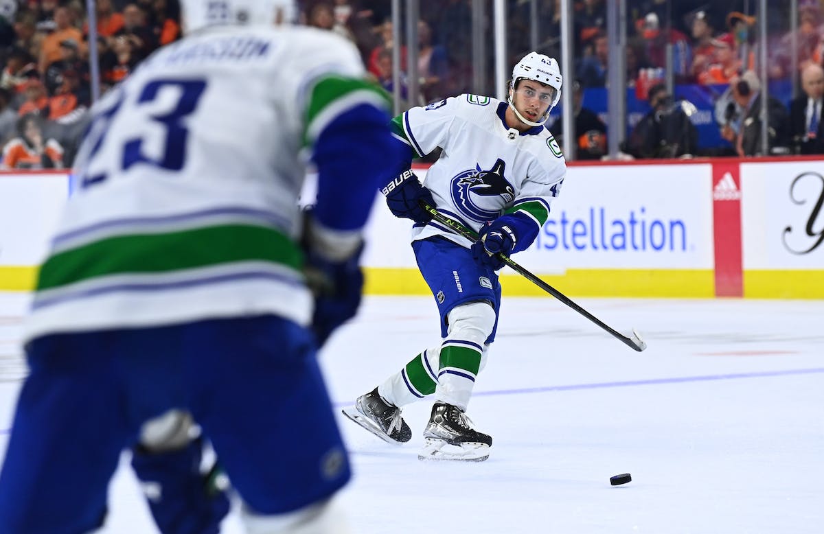 Scenes from Canuck's training: Ethan Bear and Jack Studnicka join the team as Quinn Hughes returns