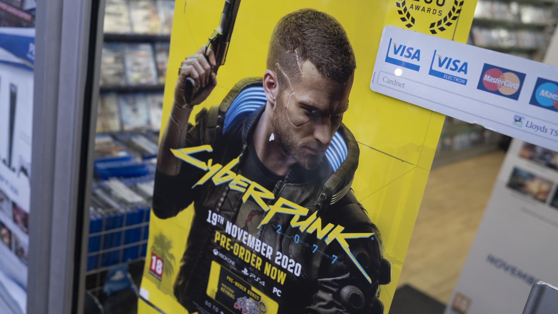 The Cyberpunk 2077 publisher's shares are soaring after a slew of new games were announced