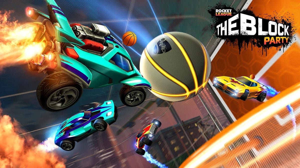 The Rocket League Block Party event pays homage to the game's most passionate hoops players