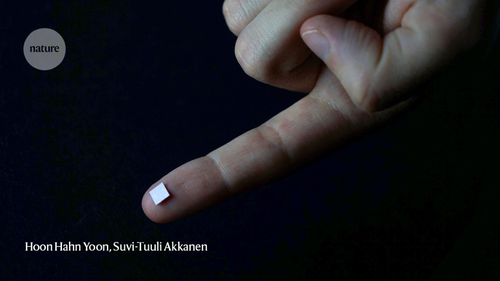 The spectrometer fits on a fingertip - but is very precise