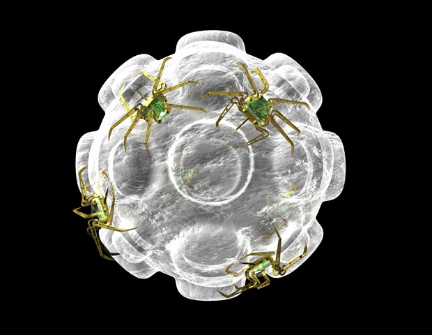 Using a nanotechnology-filled bladder to detect the SARS-CoV-2 virus