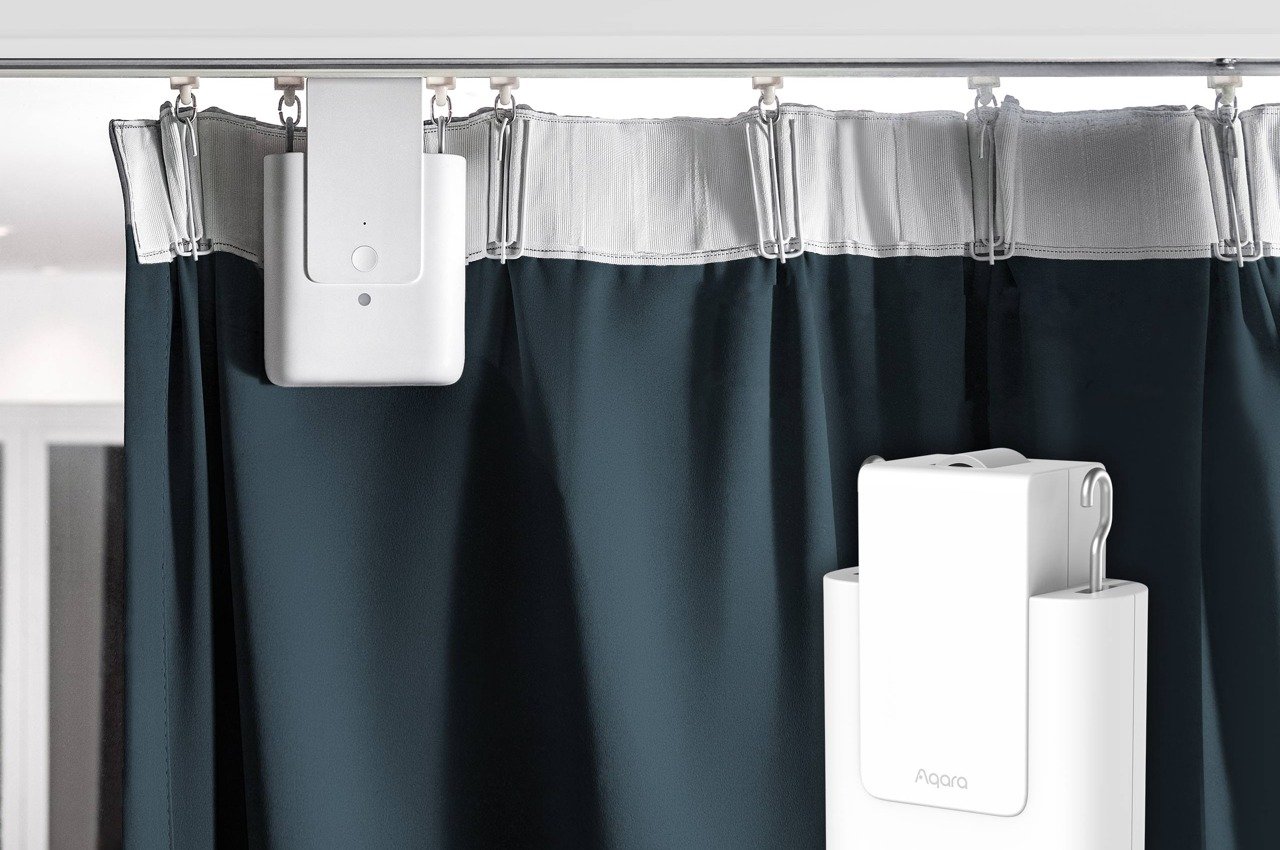 With Aqara curtain motors you can open and close your curtains automatically using voice commands - Yanko Design