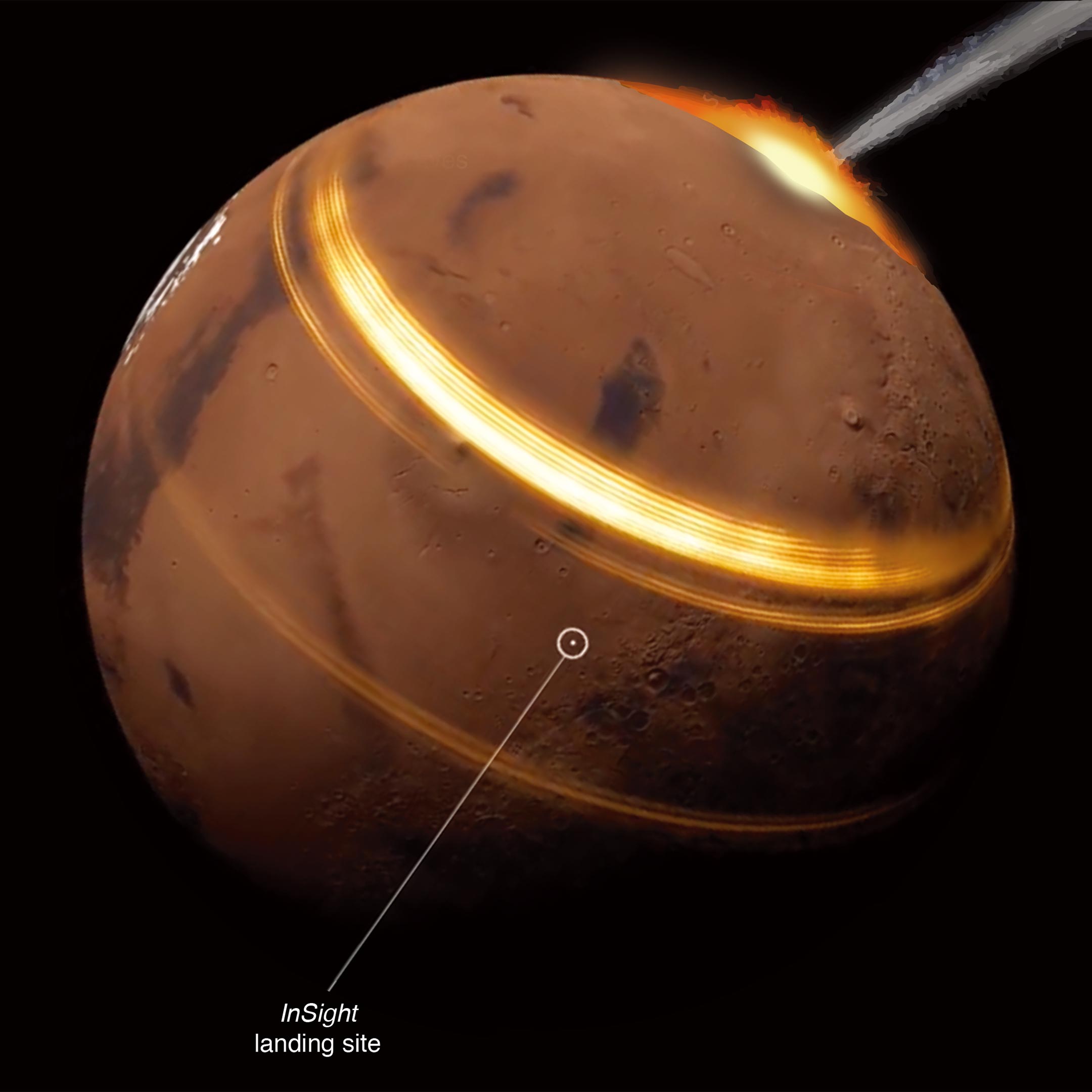 Large meteorite impacts on Mars: For the first time, seismic waves have been observed on the surface of a planet other than Earth