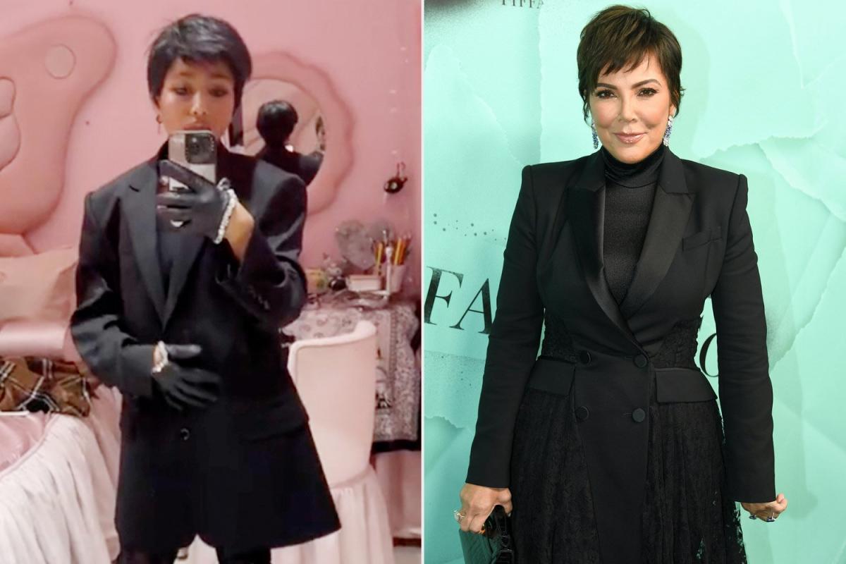 North West dresses up as Grandma Kris Jenner to celebrate her 67th birthday