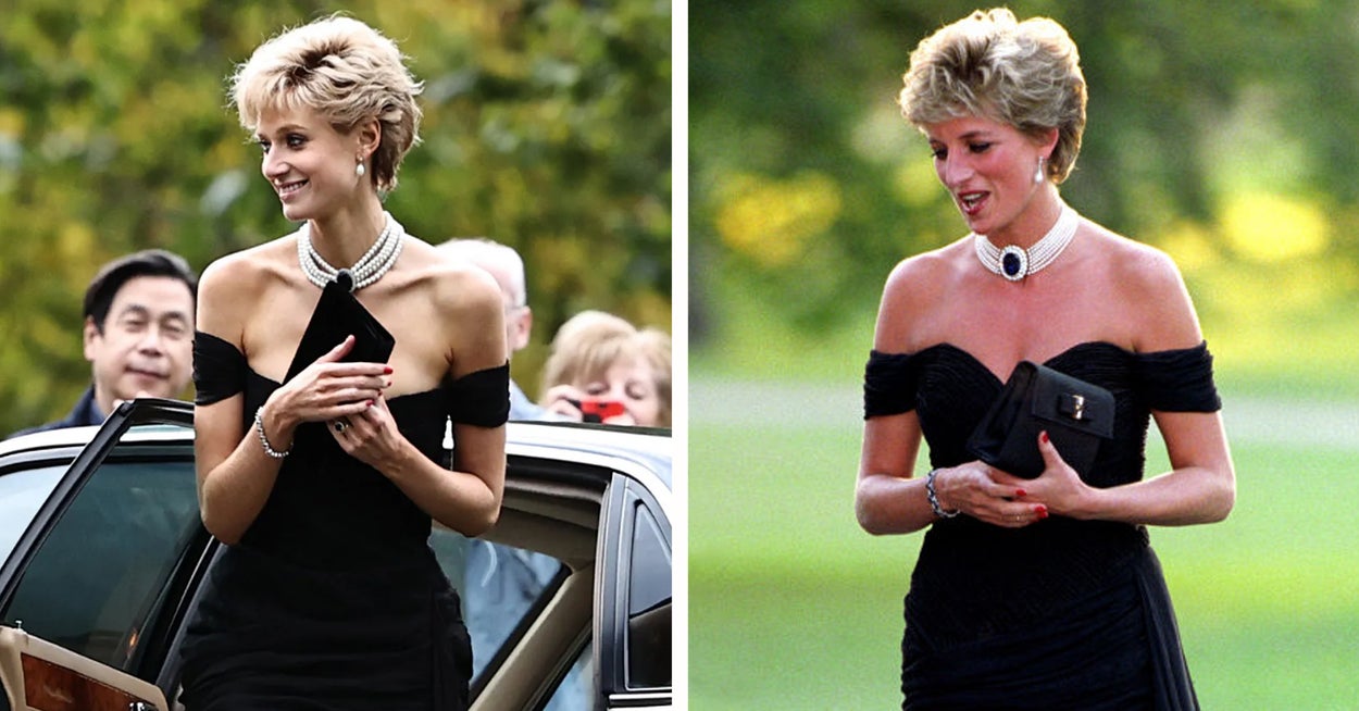 17 side-by-side photos of Princess Diana in real life vs. "The Crown" that show how accurate the costumes are