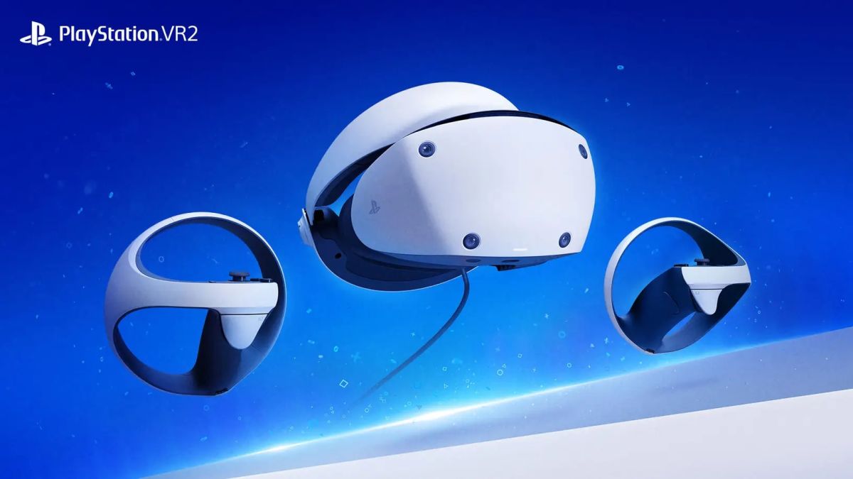 PS VR2 hero image blue background