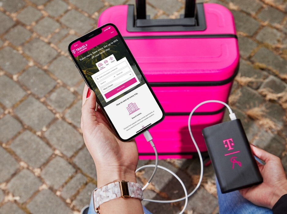 Inside the case is a detachable power bank — T-Mobile's $325 case is legit and designed for travelers who like to stay connected